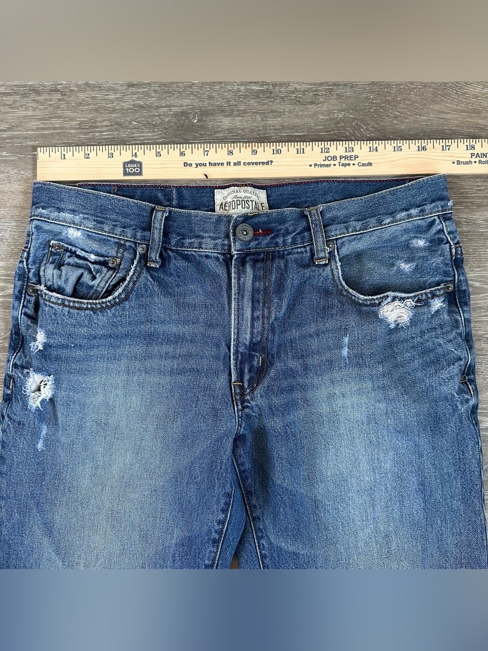 Men’s Y2K original boot cut dark wash Aeropostale jeans Sz 32x30 - Picture 3 of 7